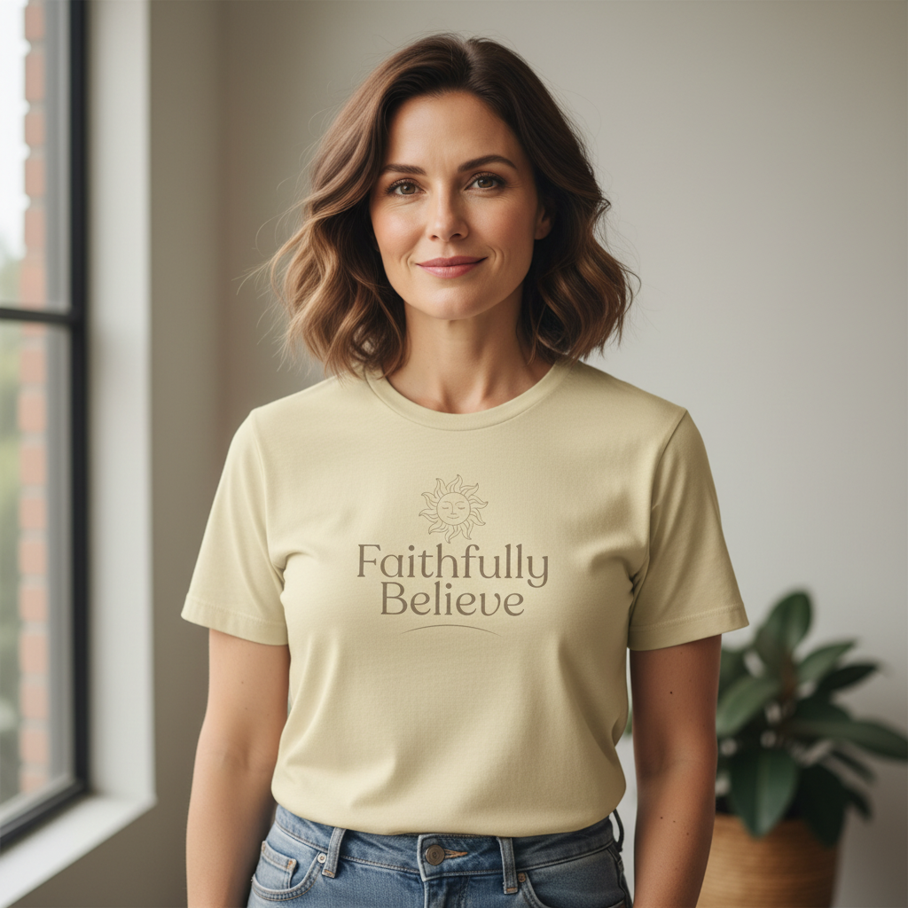 Faithfully Believe Yellow T-Shirt